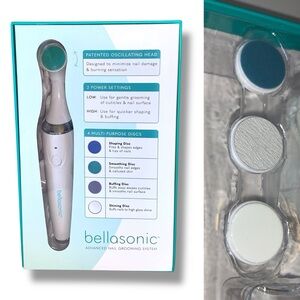 NEW Bellasonic 4 in 1 Electric Nail File Set Advanced Nail Grooming System